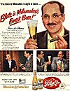 Groucho in an advertisement for Blatz beer