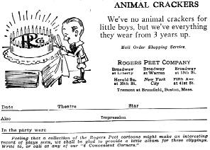 Animal Crackers - Rogers Peet Advert