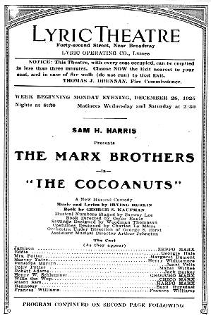 The Cocoanuts - Page 5 of Program