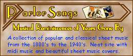 Parlor Songs - Musical Reminiscences of Years Gone By
